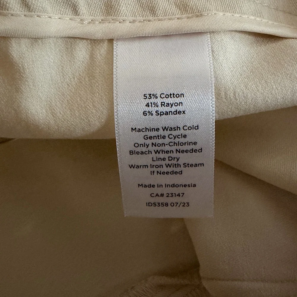Talbots Chatham Cotton Bi-Stretch Skim Ankle Pant - Picture 5 of 9